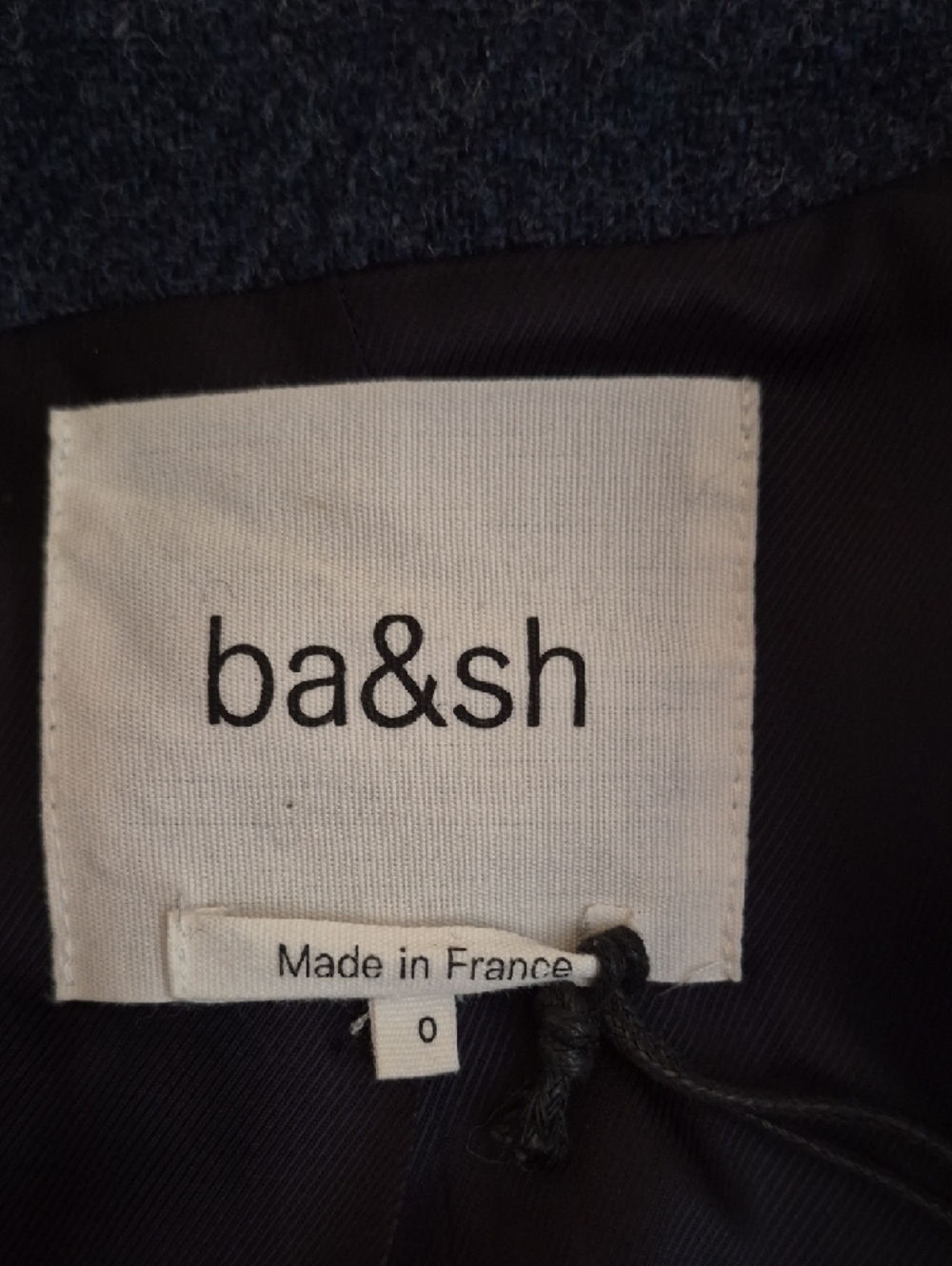 ba&sh Navy Single-Button Long Blazer - Picture 2 of 9